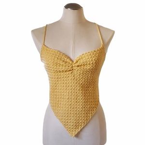 Handmade bandana style crochet top